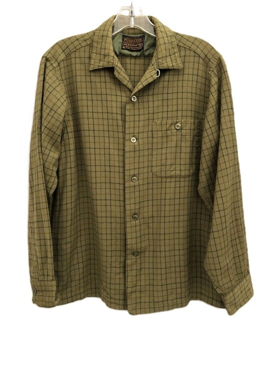 Pendleton Other - Pendleton Vintage 60s Olive Plaid Wool Shirt Medium No holes or flaws